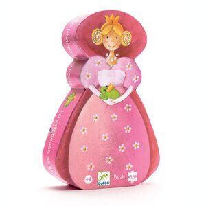 DJECO Princess and the Frog Silhouette Jigsaw Puzzle Puzzle 36 pieces